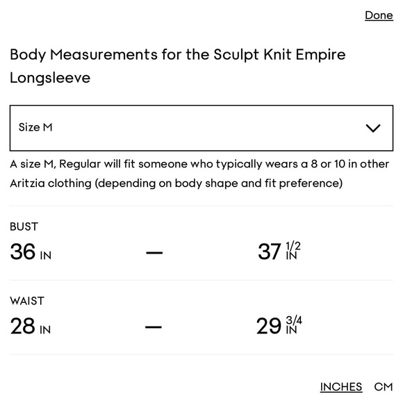 NWOT Aritzia Babaton Sculpt Knit Empire Longsleeve l M - Picture 10 of 10